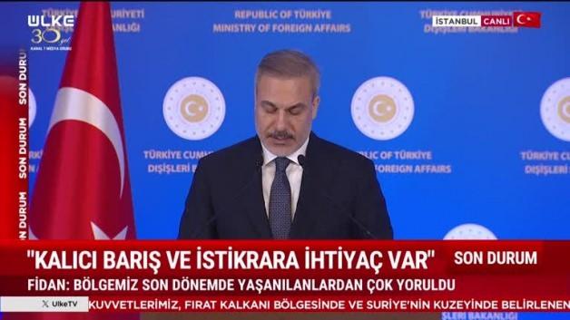 Hakan Fidan: Hikayemiz yeni başlıyor Hakan Fidan: Hikayemiz yeni başlıyor