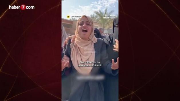 Eşi şehit olan Gazzeli kadın haykırdı: ‘Ölüm bizi korkutmuyor, İsrail’in yıkılışı ellerimizden olacak’