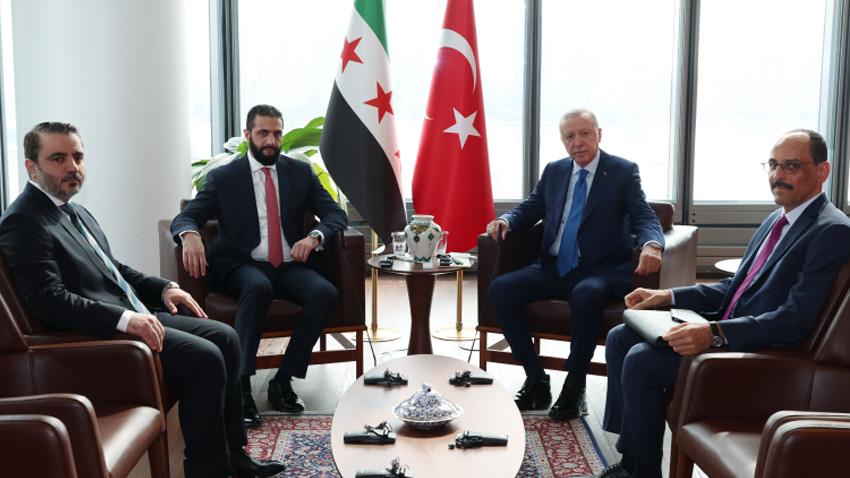 Cumhurbaşkanı Erdoğan ve Şara ABD’de görüştü
